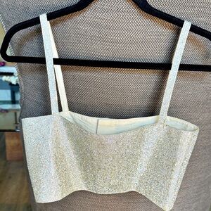 12th Tribe Rhinestone Crop Tank Top